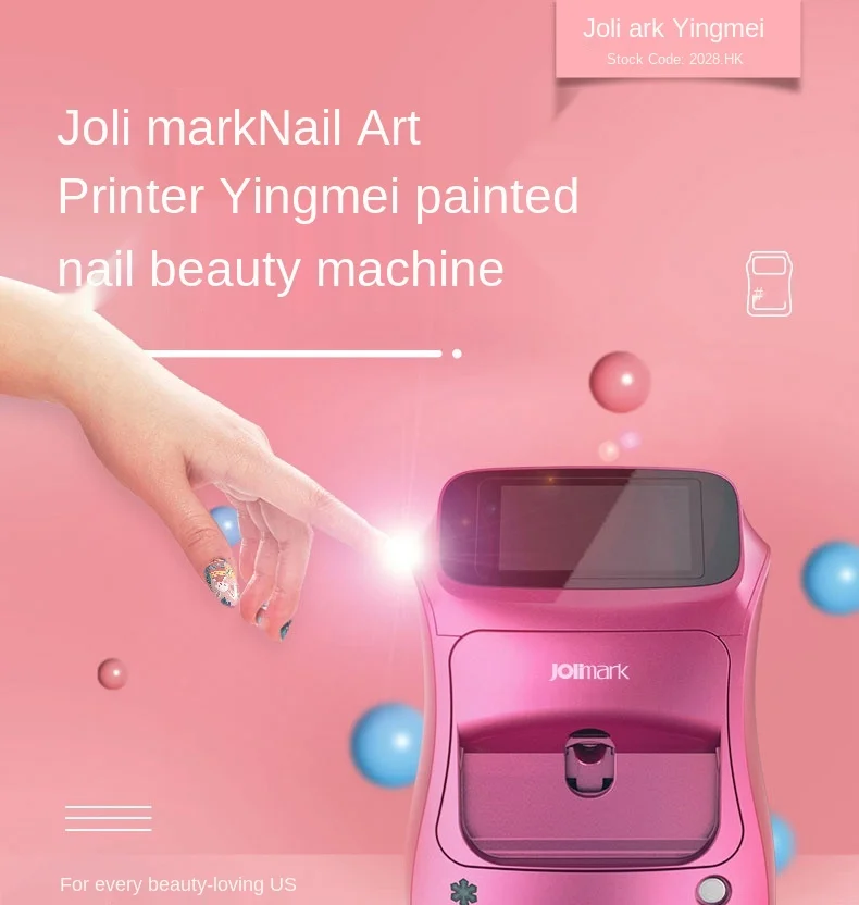 Jolimark Painted Manicure Machine Diy Custom Pattern Nail Tip Self