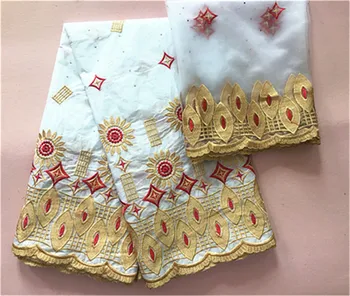 

STILL FLY african bazin riche brocade fabric latest white basin riche brocade 2019 nouveau nigerian gele headtie 5+2yards/lot