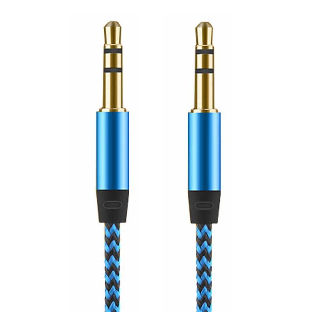 High Quality 1M Car Audio Jack Plug Male To Male AUX Cable 3 5 Mm Audio 3