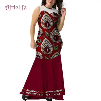 

11.11 Ready to Ship Patchwork African Fabircs Sexy Women Clothing WY5734