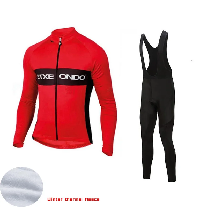 SPTGRVO LairschDan, новинка, черный, Etxeondo, зимний термальный флисовый комплект Джерси для велоспорта, mtb, велосипед, одежда для велоспорта, mallot, комплект для велоспорта - Цвет: 03