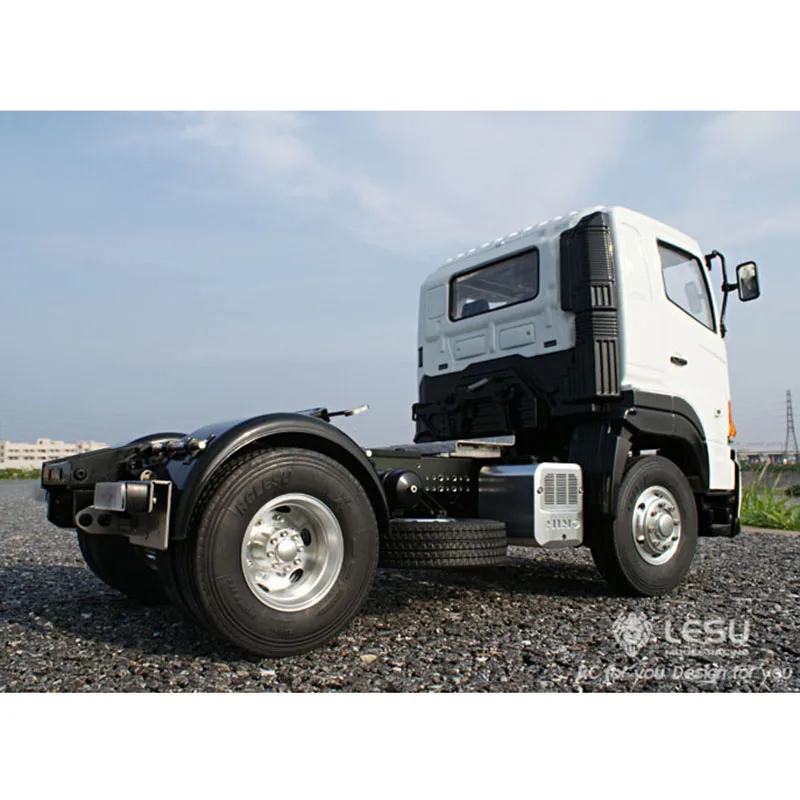 Модель грузовика тягача 1/14 RC LESU Hino700 4x2 Металлическое шасси|Радиоуправляемые