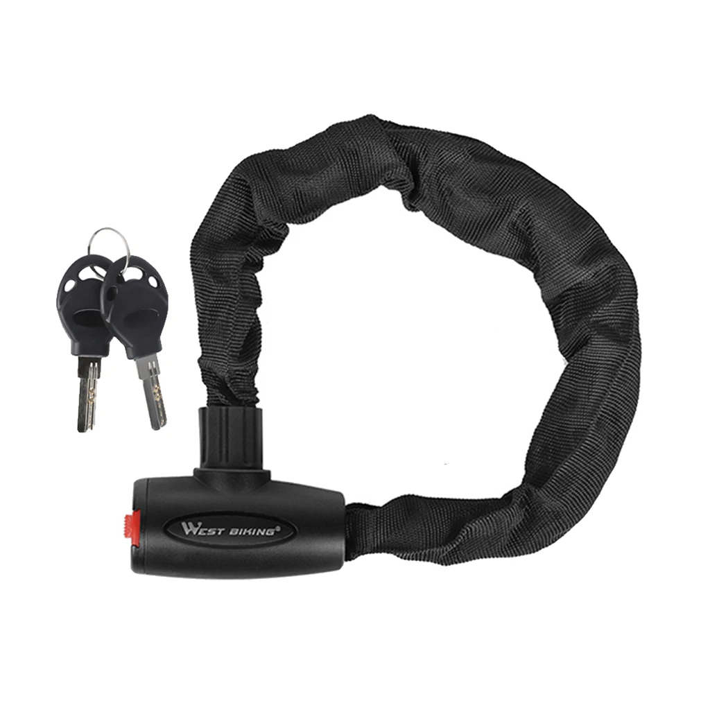 Motorcycle Bike Chain Lock with Nylon Sleeve Security Locks for Fence Gate Cycling Secure Anti-scratch Sleeve Locks Motorcycle Bike Chain Lock with Nylon Sleeve Security Locks for Fence Gate Cycling Secure Anti-scratch Sleeve Locks