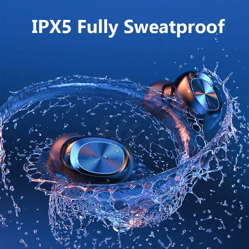 TWS Bluetooth Wireless Headphones with Mic Hifi Stereo Bluetooth Earphones Earbuds Sports Waterproof Wireless Headsets For Phone