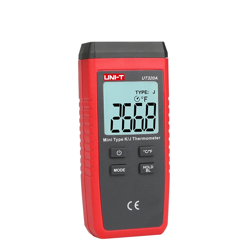 UNI-T UT320A мини контактный термометр тип мини контакт двухканальный K/J измеритель температуры