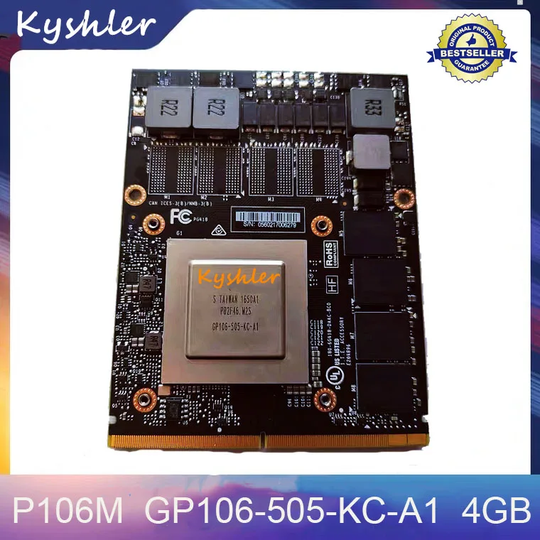 Высокое качество P106M P106 GP106-505-KC-A1 4 Гб игровой Графика карты GPU MXM VGA ноутбук