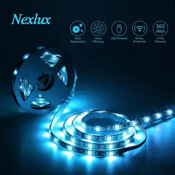 

LED Strip RGB Multicolor 5050 TV Backlight PC Background Lighting Kit With 44Key IR Controller Home Theater Decoration