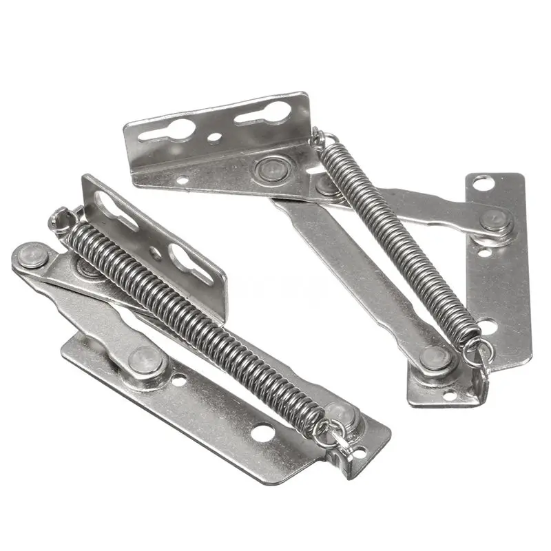 

BEAU-2x 80 degree Sprung Hinges Cabinet Door Lift Up Stay Flap Top Support Cupboard Kitchen
