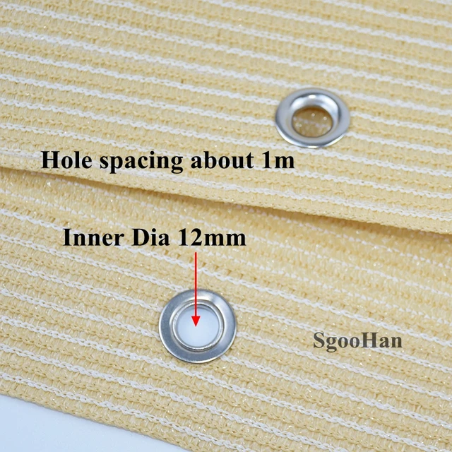 Hi-Minőségi Bézs Hdpe Uv-Ellenes Napsugárzás Háló Erkély Napfényes Kerti Udvar Növényi Nettó Autó Borítója - Image 2