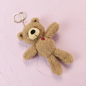 

18cm Plush Kawaii Bear keychain Stuffed TOY Doll Mini Animal Key Chain Pendant Plush Small Bear Toys Gifts for Children
