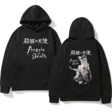 

Angels of Death Print Hoodies Men Women Street Hip Hop Hoodie Japanese Anime Satsuruki No Tenshi Hooded Sweatshirt Pullover Tops