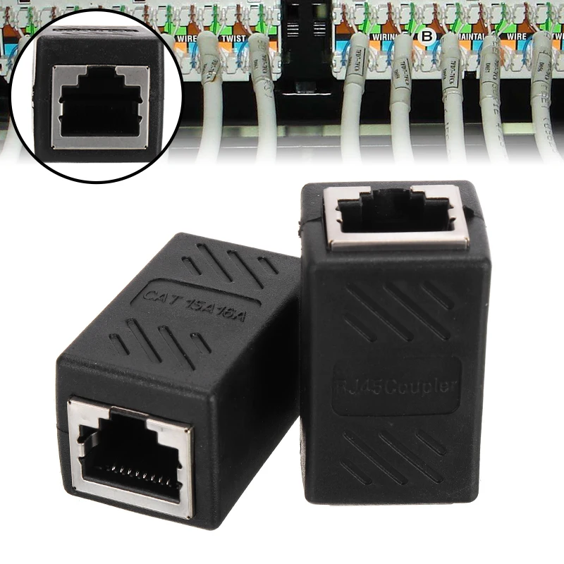 2 шт. RJ45 муфта встроенный Cat7/Cat6/CAT5e Ethernet кабель удлинитель адаптер мягкий (RJ 45)