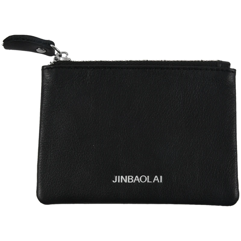 

JINBAOLAI Cortex Coin Purses Wallets Famous Brand Women Men Zipper Bag Mini Wallet Purse Coin Pouch