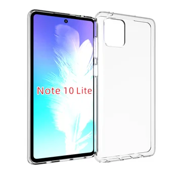 

100pcs/lot High quality transparent smooth Soft TPU Cover Case for Samsung Galaxy Note 10 Lite A81 M60S