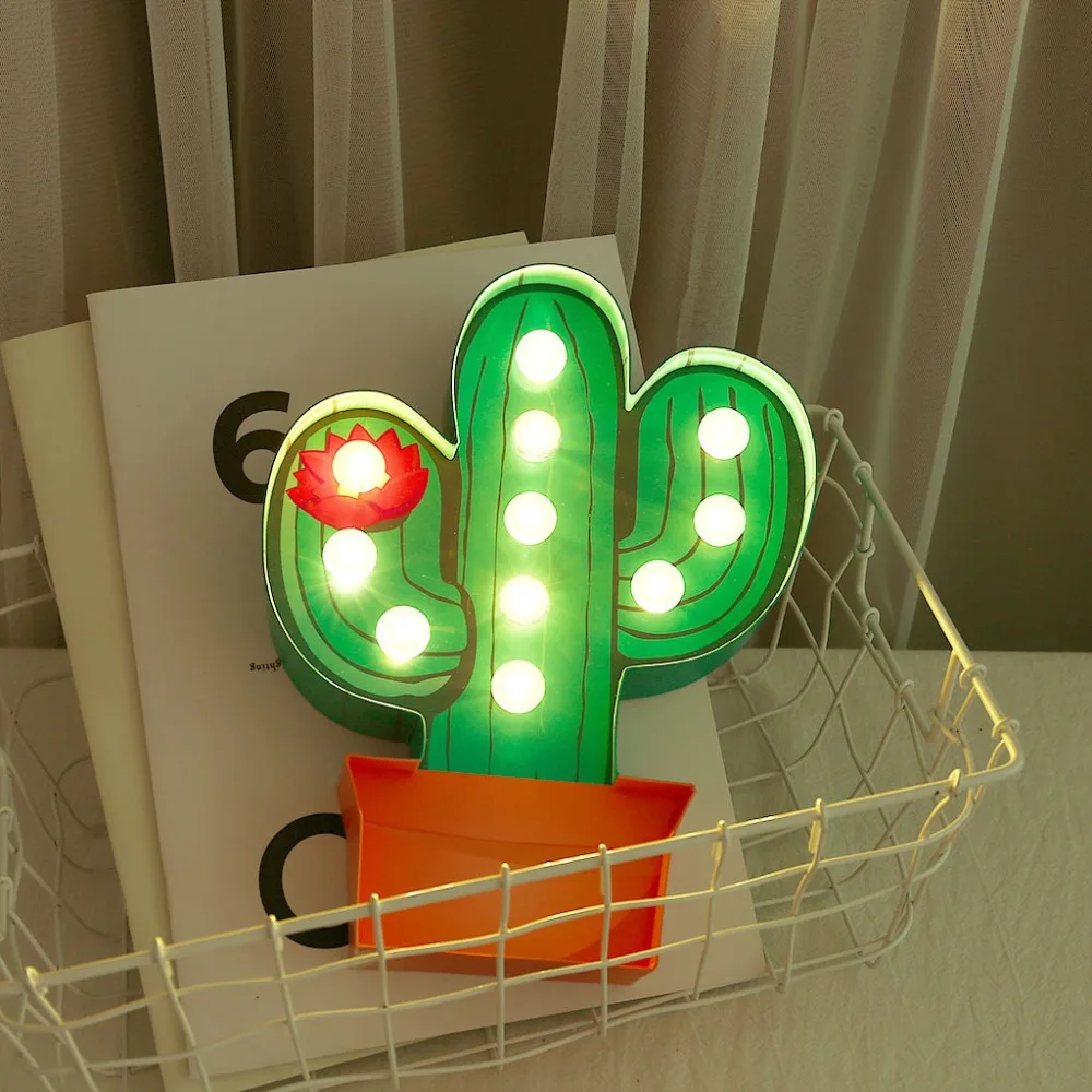 Party LED Fruit And Plant Shape Modeling Lamp Night Light Christmas Party Decor Bedroom Home Holiday Decoration Light