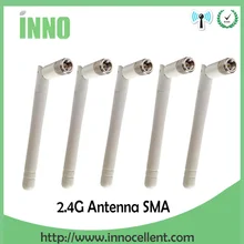 5 шт. wifi 2,4 GHz антенна 3dbi SMA разъем Антенна 2,4G антенна wi fi антенны белые антенны для беспроводной wi-fi роутера