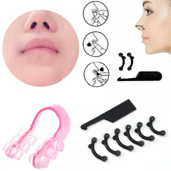 

1 Set Nose Up Lifting Shaping Clip Clipper Shaper Bridge Straightening Beauty Nose Clip Corrector Massage Tool 3 Sizes No Pain