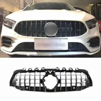

For Benz A Class W177 A220 A180 A260 2019 2020 Black Front Bumper Grille Grill Car modification Car accessories high quality