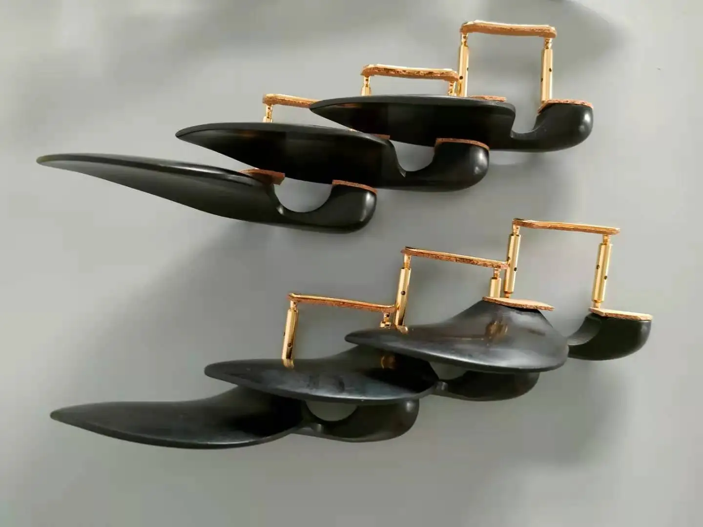 1PC Quality Violin Ebony Chin Rest 1/4 1/2 3/4 4/4 With 1 PC Gold Color Clamp violin chin rest