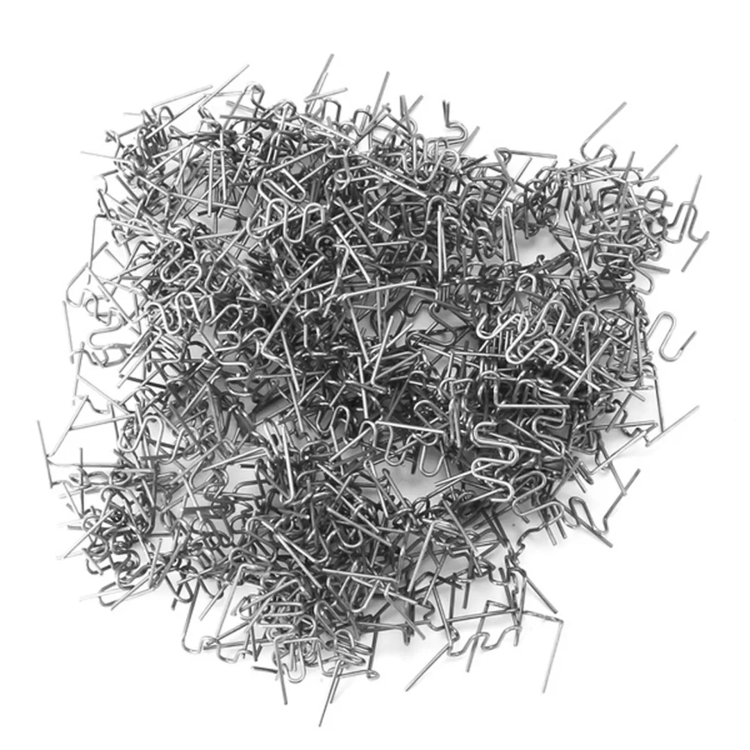 

New 400pcs Precut 0.8mm Stainless Steel Hot Staples Stapler Welding Wave For Car Bumper Repair Welder Tools