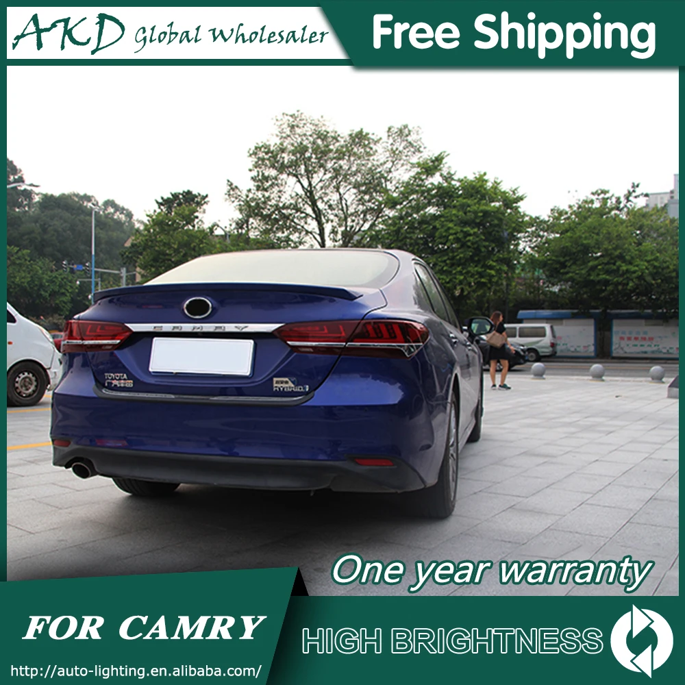 Задний фонарь для автомобиля Toyota Camry- светодиодная сигнальная лампа Противотуманные фары DRL дневные ходовые огни тюнинг автомобильные аксессуары