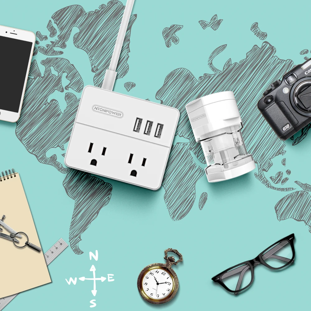 Ньтон Мощность OSP электрическая розетка USB полосы штепсельная вилка
