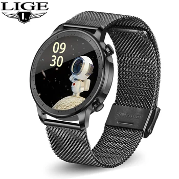 

LIGE Smart Watch Men Waterproof Fitness Watch Electronic Clock Heart Rate Sports Reloj Inteligente Full Touch Screen Smartwatch