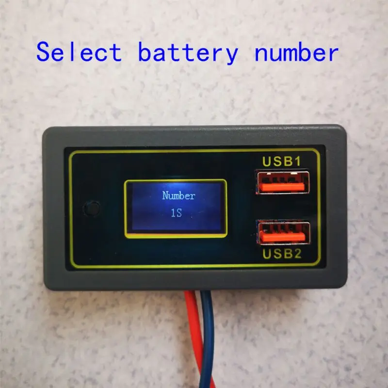 Medidor de Tensão Usb para Dc12v Display Digital Voltímetro Bateria Tester Dupla Carro Mod. 182632