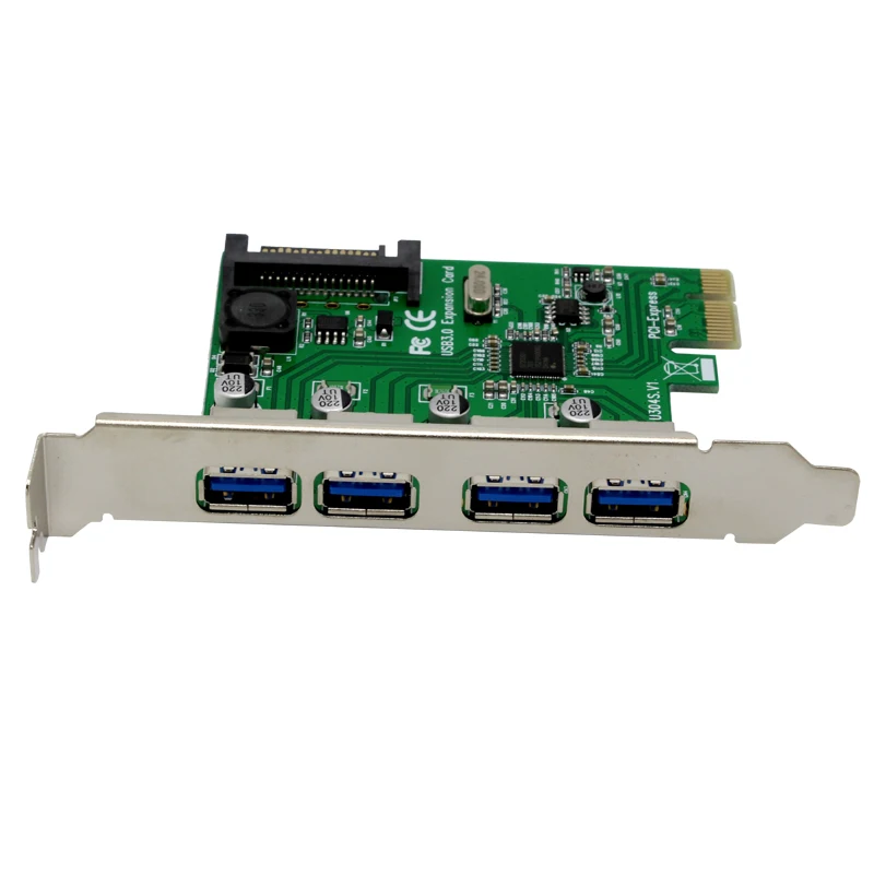 4 Порты USB 3,0 PCIe PCI Express карты расширения PCI-E на USB3.0 адаптер конвертер карт для PCI-E x1 x4 x8 x16 слот компьютер ПК