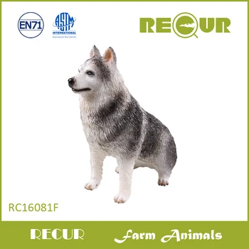 

Educational toy dog collectible figure, Animal action figures kids cement plastic toy