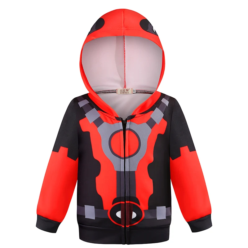 Весенне-осенняя куртка для мальчиков, Детская верхняя одежда с человеком-пауком, пальто, толстовка с капюшоном, одежда для маленьких детей, топ с длинными рукавами для мальчиков 2, 3, 4, 5, 6, 7, 8 лет - Цвет: XC298-Black