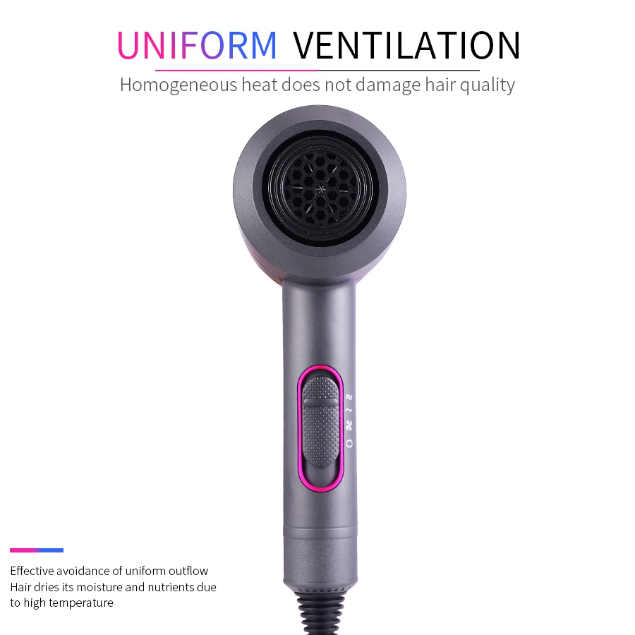 Secadores de Cabelo Secador de Cabelo Quente e Frio Salão de Beleza Iônico Negativo Premium Vento Controle Temperatura Multifunções Estilo Ferramenta Profissional 11 Computers & Electronics