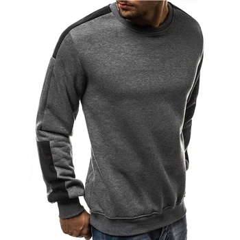 

men's sweatshirt pullover hoody teen wolf hip hop hoodie casual fashion no cap black splice crewneck sweatshirt TJWLKJ