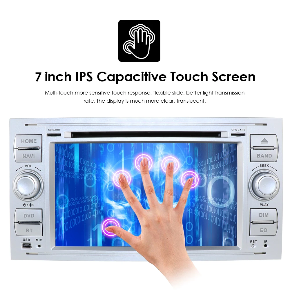 Excellent Android 9.0 Car 2din dvd player For Ford Mondeo S-max Focus C-MAX Galaxy Fiesta Form Fusion 4 CORE SCREEN radio steering wheel 16