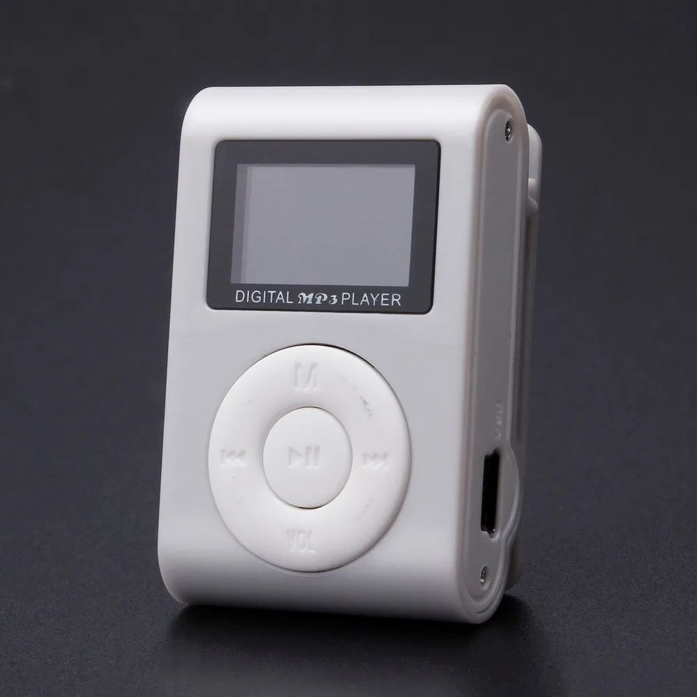 Абсолютно MP3-плеер мини-usb-зажим MP3-плеер ЖК-экран Поддержка 32 ГБ Micro SD TF карта легко зажимать на что угодно# pingyou