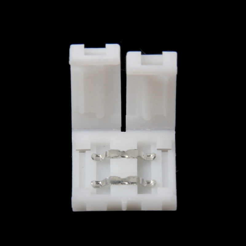LX9B Solderless Clip on Coupler Connector 2 Pin 10mm For 5050 Single
