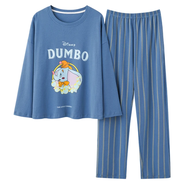 Disney Cartoon Snow White Dwarf Long Pajamas Set Lady Autumn Winter Cotton Long Sleeve Trousers Suit Printing Kawaii Pyjamas Set 3517