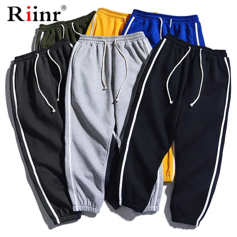 Riinr, мужские спортивные штаны, высокое качество, новинка, мужские эластичные хип-хоп стильные Брендовые брюки, модные спортивные штаны, Мужские штаны для бега, узкие брюки