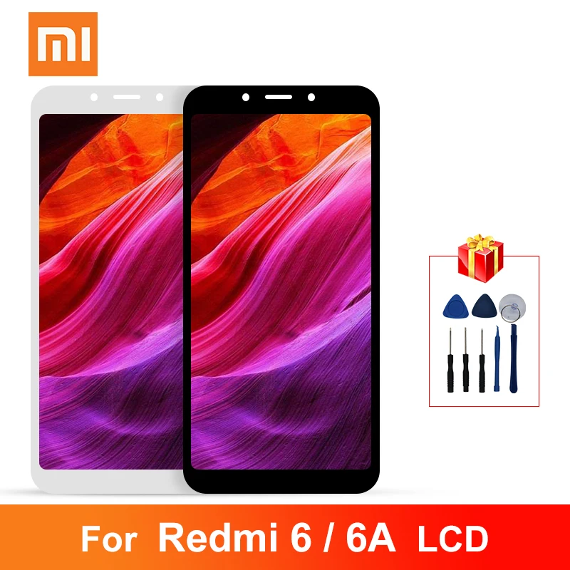 Дигитайзер сенсорного ЖК экрана 5 45 дюйма для Xiaomi Redmi 6 6A запасные части с рамкой