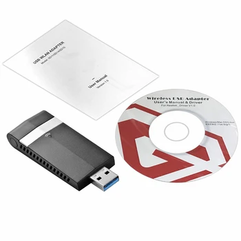 

1200 Mbps Portable USB Adapter Universal Desktop Converter USB 3.0 Receiver External Mini Wifi Dongle Wireless LAN For Laptop PC