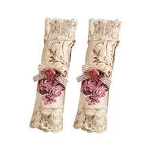 2 шт., кухонная Волшебная наклейка, кружевной декоративный холодильник, модная дверная ручка, винтажная микроволновая печь, легкая установка, моющаяся духовка