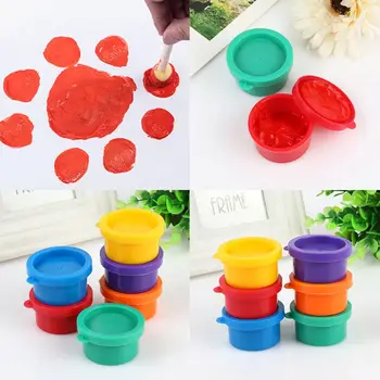 

30ml 6 Vibrant Colors Washable Gouache Paint for Kids School Finger Paint Art DIY Crafts