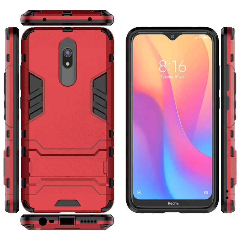Чехол для Xiaomi Redmi 8 8A TPU+ Жесткий PC противоударный Гибридный Броня полная защита для Xiaomi Redmi 8 A чехол для телефона s