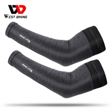 WEST BIKING 1 пара спортивных дышащих быстросохнущих рукавов для езды на велосипеде летние рукава без пальцев для бега Защита от УФ лучей ледяные тканевые рукава WEST BIKING 1 пара спортивных дышащих быстросохнущих рукавов для езды на велосипеде летние рукава без пальцев для бега Защита от УФ лучей ледяные тканевые рукава