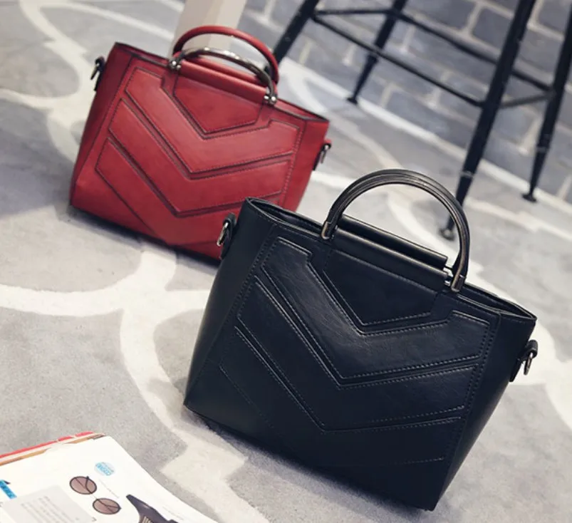

South Korea 2019 New Style WOMEN'S Fashion Handbag Triangular Joint Spiraea Retro Handbag Korean-style Crossbody Bag