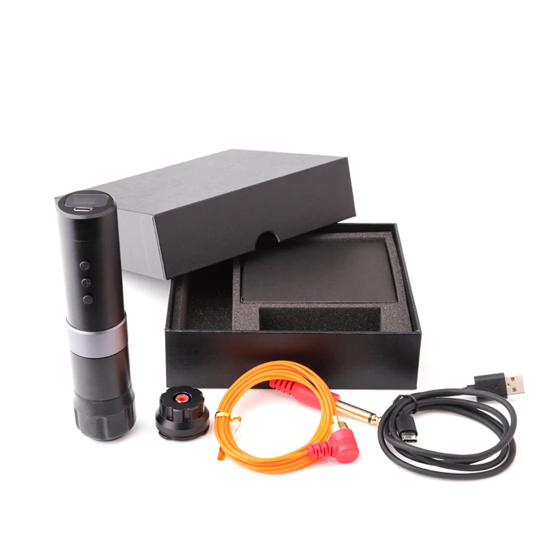 

2020 Charging Wireless Tattoo Machine Pen Strong Quiet Battery 2000mA/h RCA Connection for Machine Tattoo Pen Liner Shader