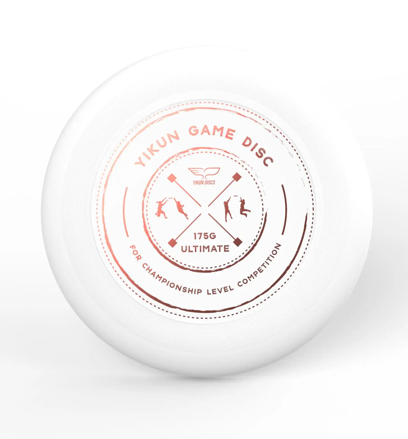 YIKUN диски, одобренный WFDF, 175g, профессиональный FlyingDisc Ultimate Disc UltiPro GameDisc - Цвет: White-Red