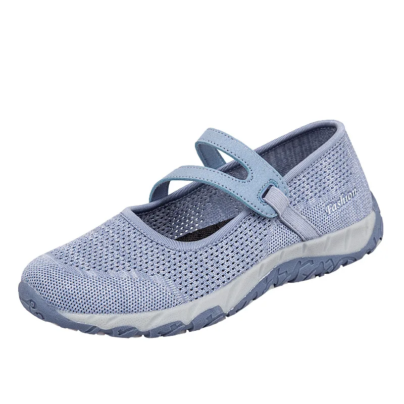 

Summer Shoes for the Old Hollow out Mom Shoes WOMEN'S Shoes Punched Sheet Surface Light Middle-aged Mother Grandma Soft-Sole Coo