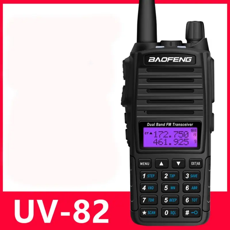2 шт./компл. двух-передающая радиоустановка UV 82 Dual PTT радио BaoFeng UV-82 двухдиапазонный двухстороннее радио приемопередатчик+ 771 антенна