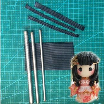 

stripe Texture Rolling Pottery tools polymer Clay Doll sculpture Hair vein making Tool Clay Tools 3pcs/lot